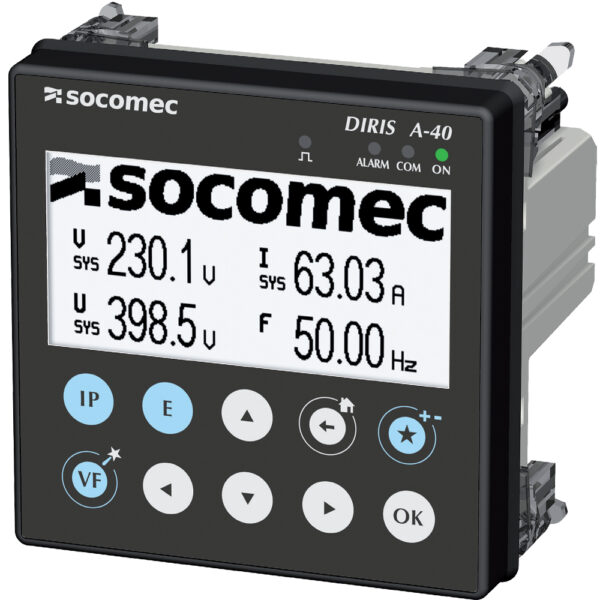 Đồng hồ đa năng Socomec DIRIS A40 – ETHERNET - RS485 MODBUS - 3I 2O-48200501