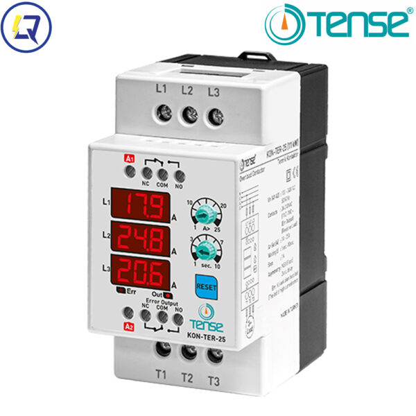 TENSE-KON-TER-25: CÔNG TẮC TƠ ĐIỆN TỬ KÈM BẢO VỆ NHIỆT / DIGITAL CONTACTOR WITH THERMAL RELAY