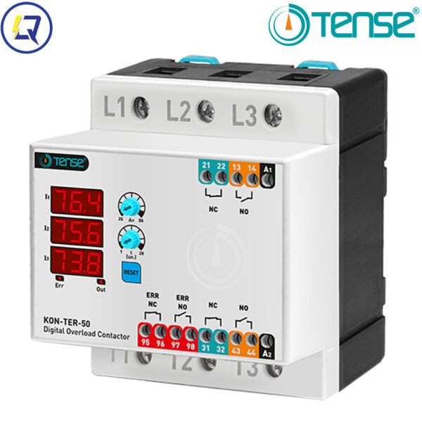 TENSE-KON-TER-50: CÔNG TẮC TƠ ĐIỆN TỬ KÈM BẢO VỆ NHIỆT / DIGITAL CONTACTOR WITH THERMAL RELAY