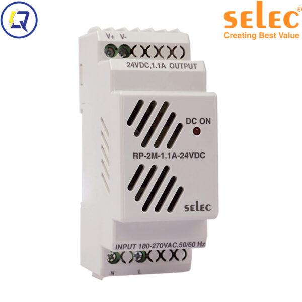 Selec-RP-2M-1.1A-24VDC:  BỘ NGUỒN 220VAC-24VDC