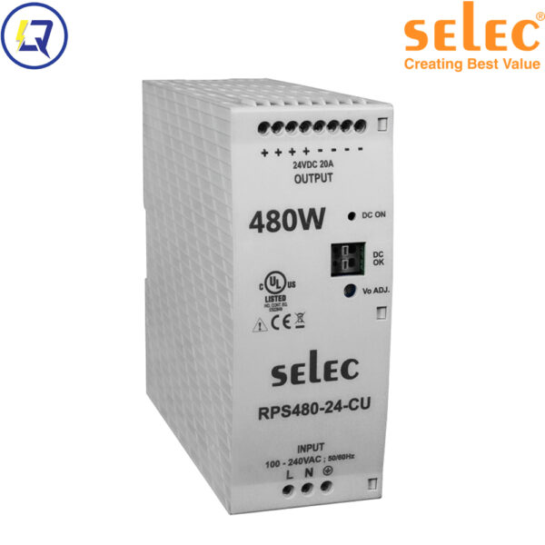 Selec-RPS480-24:  BỘ NGUỒN 220VAC-24VDC