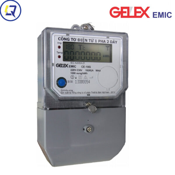 Gelex Emic-CE-18G: CÔNG TƠ ĐIỆN TỬ 1 PHA 2 DÂY