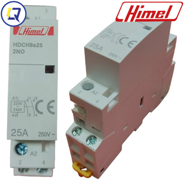 Himel HDCH8S40220 : CONTACTOR DẠNG TÉP 40A 2P 2NO 230V - Hình ảnh 2