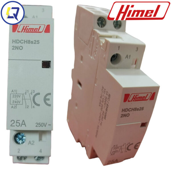 Himel HDCH8S25220 : CONTACTOR DẠNG TÉP 25A 2P 2NO 230V