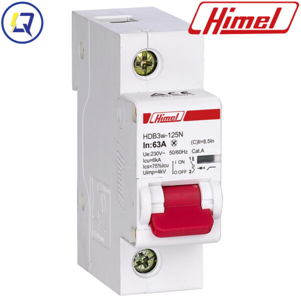 Himel HDB3W125H1C125 : MCB 1 Pha 125A-10KA