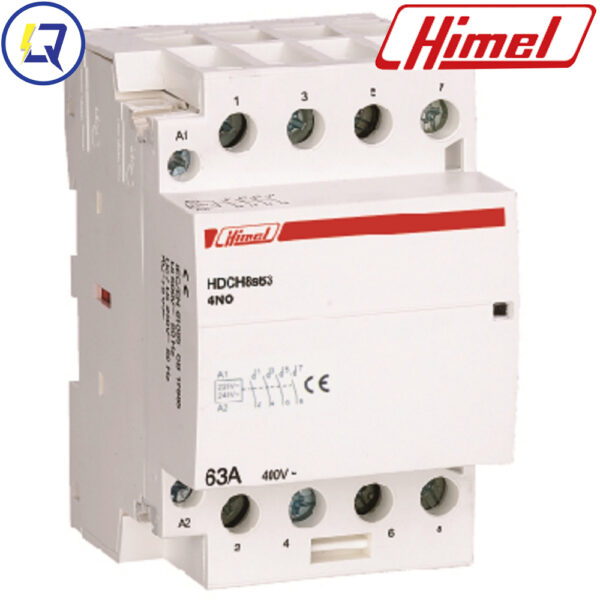 Himel HDCH8S63220 : CONTACTOR DẠNG TÉP 63A 2P 2NO 230V