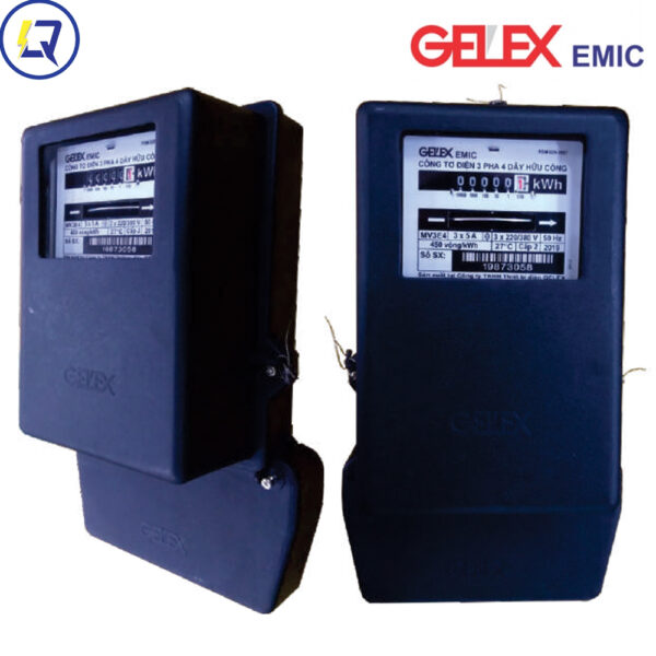 Gelex Emic-MV3E4R: Công Tơ 3 Pha 220/380V 3x5A Gián Tiếp 380V Hoặc 100V, Vô Công