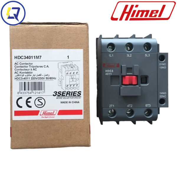 Himel HDC30911Q7 : Contactor 3 Pha 9A Coil 380VAC 50/60Hz - Hình ảnh 2