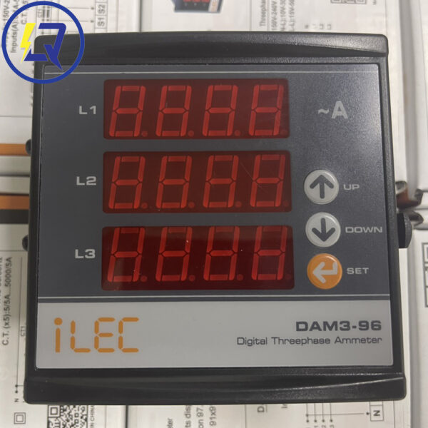 ILEC DAM3-96 : Đồng hồ đo Ampe ILEC DAM3-96