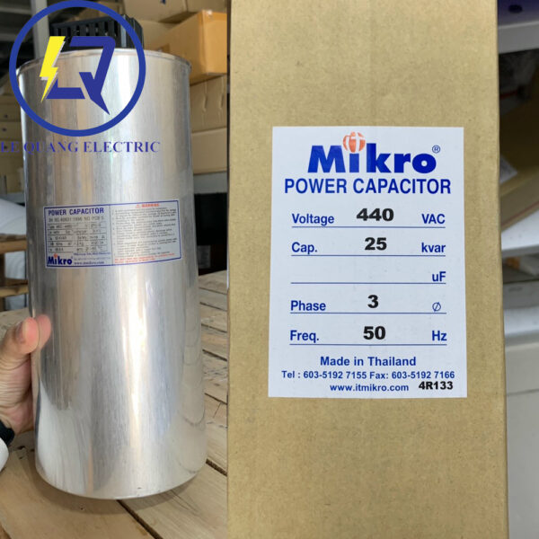 Mikro MKC-445300KT : Tụ Bù Khô 3 Pha 30Kvar 440V 50Hz