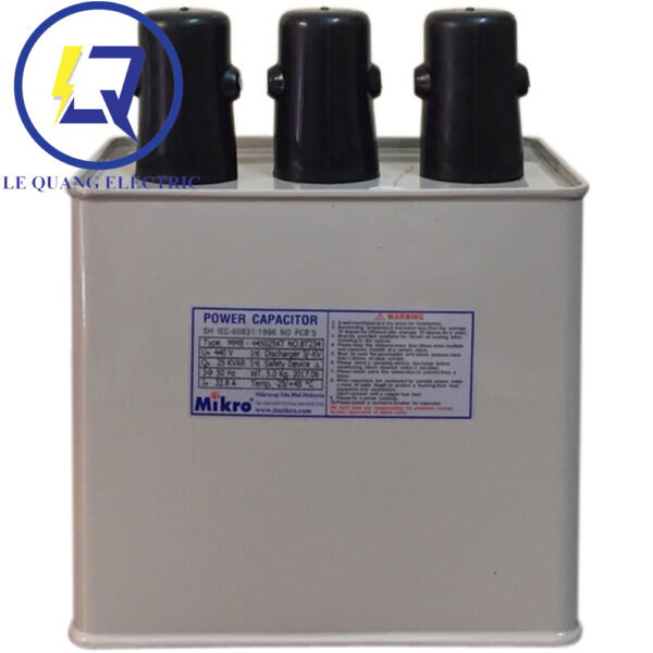 Mikro MMB-445025KT : Tụ Bù Dầu 3 Pha 25Kvar 440V 50Hz