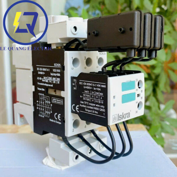 Iskra-KCK25-10 : Contactor Cho Tụ Bù 25Kvar