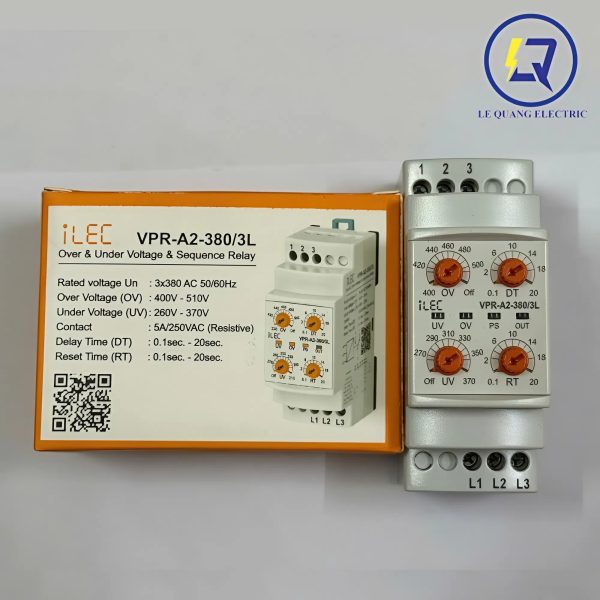 ILEC VPR-A2-380/3L: RELAY BẢO VỆ PHA VÀ ĐIỆN ÁP - Hình ảnh 3